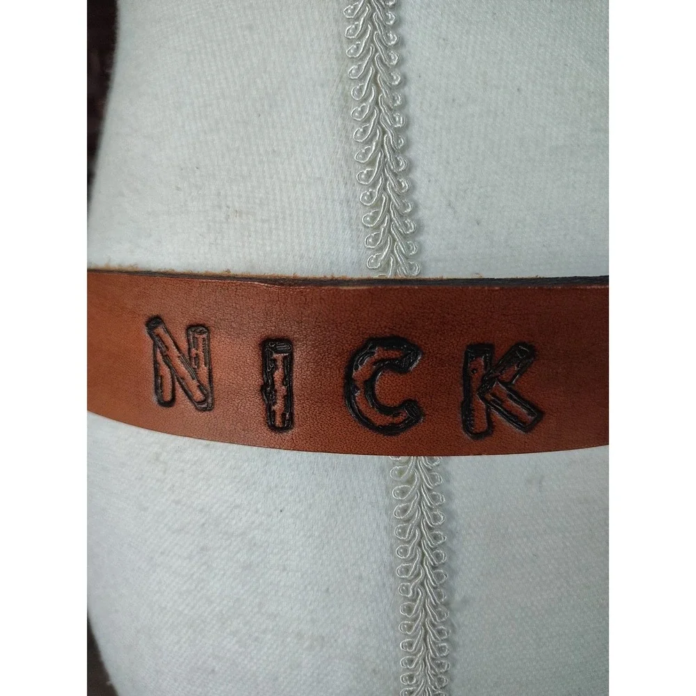 Boy Scout Vintage 1998 Gerber Scout Camp Belt Thunderbird Handmade Belt By Nick